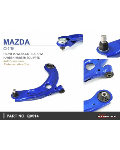 HARDRACE FRONT LOWER CONTROL ARM MAZDA, CX3, DK 15- : KYP PERFORMANCE HOUSE