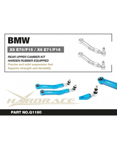 HARDRACE REAR UPPER CAMBER KIT BMW, X5 E70 06-13, X5 F15 13-18, X6 E71/72 07-14, X6 F16 14-19 : KYP PERFORMANCE HOUSE