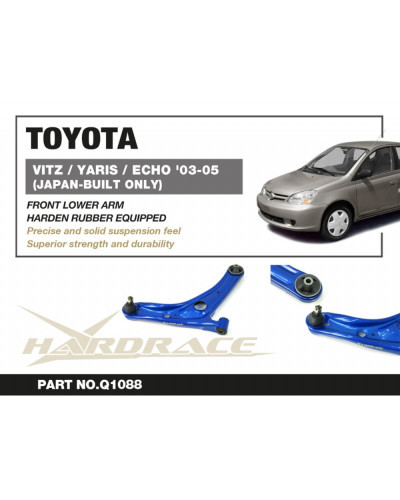 HARDRACE FRONT LOWER CONTROL ARM TOYOTA VITZ, YARIS, ECHO '03-05  : KYP PERFORMANCE HOUSE