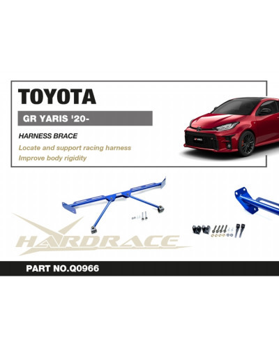 HARDRACE 4 POINT REAR STRUT HARNESS BAR TOYOTA GR YARIS '20- : KYP PERFORMANCE HOUSE |FAST SHIPPING JDM CAR PARTS UPGRADE AUSTRA