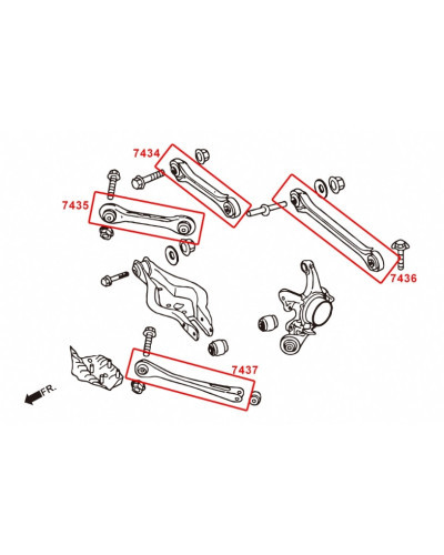 HARDRACE REAR UPPER FRONT ARM BMW, 1/2/3/4 SERIES, F22 14-, F2X, F3X : KYP PERFORMANCE HOUSE