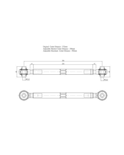 HARDRACE REAR TOE CONTROL ARM BMW, 1 SERIES, 3 SERIES, E8X, E9X : KYP PERFORMANCE HOUSE