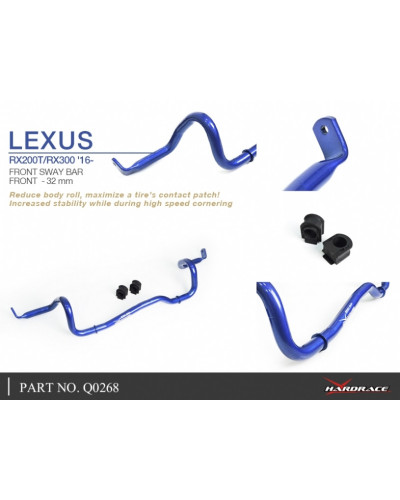 HARDRACE FRONT SWAY BAR 32MM LEXUS, RX, AL20 16-PRESENT : KYP PERFORMANCE HOUSE