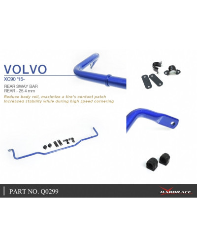 HARDRACE REAR SWAY BAR 25.4MM VOLVO, XC90, 15-PRESENT : KYP PERFORMANCE HOUSE