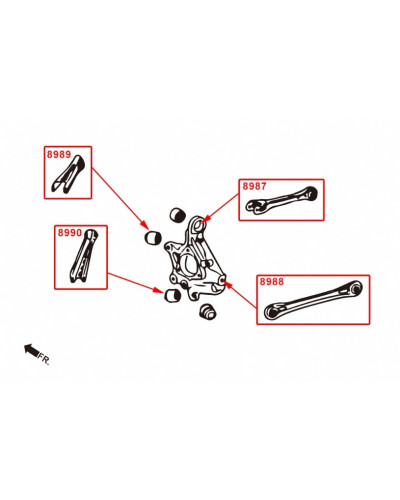 HARDRACE REAR TOE KIT CADILLAC, ATS-L, 14-PRESENT : KYP PERFORMANCE HOUSE