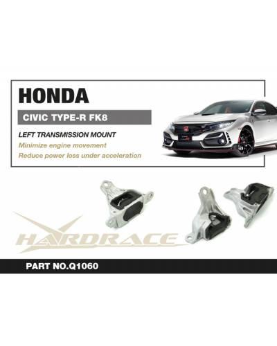 HARDRACE HONDA CIVIC TYPE-R  '17- FK8 FL5 6MT HARDENED GEARBOX MOUNT, LH : KYP PERFORMANCE HOUSE |FAST SHIPPING JDM CAR PARTS UP