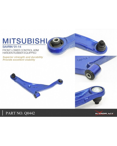 HARDRACE FRONT LOWER CONTROL ARM MITSUBISHI, SAVRIN, 01-14 : KYP PERFORMANCE HOUSE