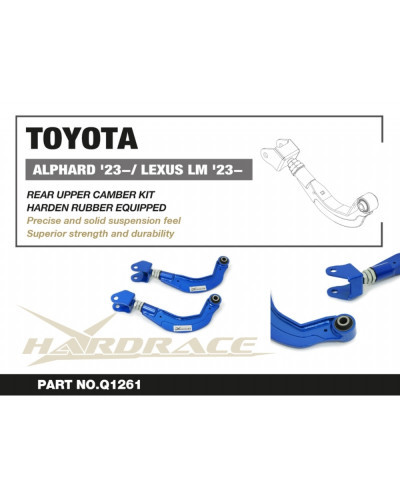 HARDRACE REAR UPPER CAMBER KIT TOYOTA ALPHARD/VELLFIRE 23-, LEXUS, LM 23-  : KYP PERFORMANCE HOUSE