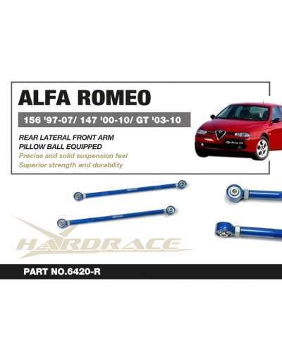 HARDRACE ALFA ROMEO 156 '97-07/ 147 '00-10/ GT '03-10 REAR LATERAL REAR ARM : KYP PERFORMANCE HOUSE