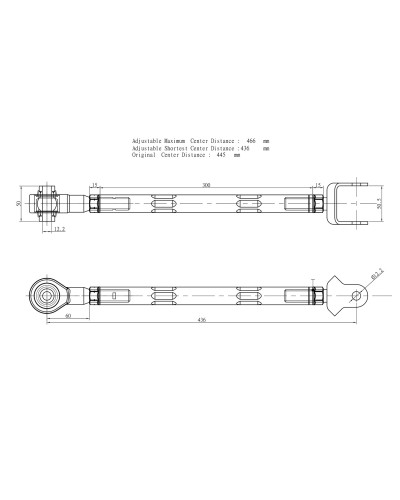 HARDRACE ADJUSTABLE REAR LOWER ARM NISSAN, FAIRLADY Z, Z33 02-08 : KYP PERFORMANCE HOUSE