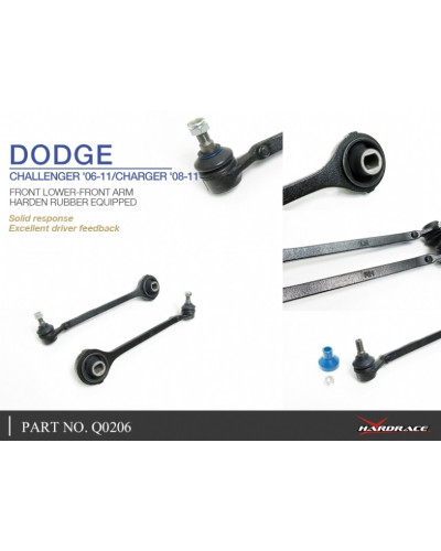 HARDRACE FRONT LOWER-FRONT ARM DODGE, CHALLENGER, CHARGER, 06-10, 08-PRESENT : KYP PERFORMANCE HOUSE