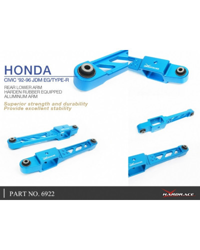 HARDRACE REAR BILLET LOWER CONTROL ARM HONDA CIVIC EG6 INTEGRA DC2 TYPE R  : KYP PERFORMANCE HOUSE