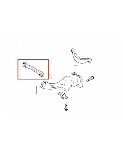 HARDRACE REAR TOE CONTROL ARM MAZDA, VOLVO, 3/AXELA, 5/PREMACY, C30, C70, FOCUS, KUGA, S40, V40, V50, BK 03-08, 04-12, 2 : KYP P