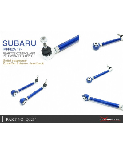 HARDRACE REAR TOE CONTROL ARM SUBARU, IMPREZA, XV, GK/GT 17-PRESENT, GT 17-PRESENT : KYP PERFORMANCE HOUSE