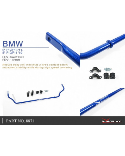 HARDRACE REAR SWAY BAR 19MM BMW, 5/6 SERIES , F06/F12/F13, F10/F11/F07 : KYP PERFORMANCE HOUSE