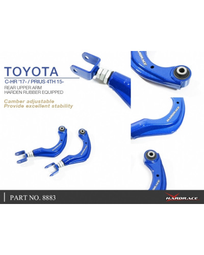 HARDRACE REAR UPPER CAMBER KIT TOYOTA GR YARIS '20-, GR COROLLA '22-  : KYP PERFORMANCE HOUSE |FAST SHIPPING JDM CAR PARTS UPGRA