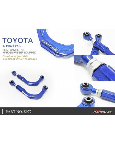 HARDRACE REAR CAMBER KIT TOYOTA, ALPHARD/VELLFIRE, 15-PRESENT : KYP PERFORMANCE HOUSE