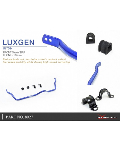 HARDRACE FRONT SWAY BAR 28MM 5PCS/SET LUXGEN, U7, 10- : KYP PERFORMANCE HOUSE