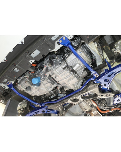 HARDRACE FRONT LOWER STRUCTURE BRACE HONDA FIT JAZZ '20- GR  : KYP PERFORMANCE HOUSE