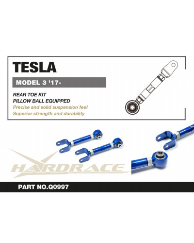 HARDRACE TESLA MODEL 3 '17- REAR TOE KIT : KYP PERFORMANCE HOUSE