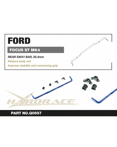 HARDRACE FORD FOCUS '19 MK4 ST REAR SWAY BAR : KYP PERFORMANCE HOUSE