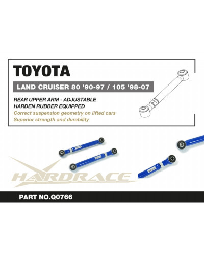 HARDRACE REAR UPPER ARM TOYOTA LAND CRUISER 80 '90-97/ 105 '98-07 : KYP PERFORMANCE HOUSE