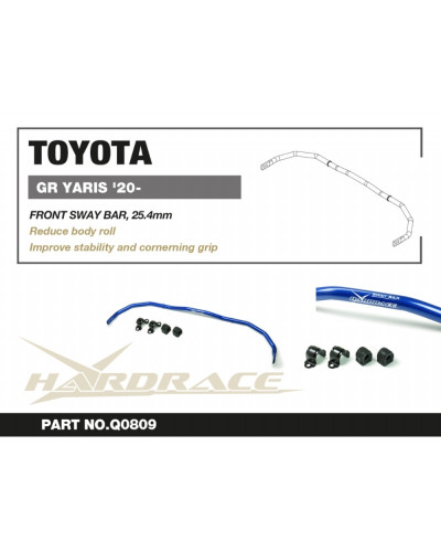 HARDRACE FRONT SWAY BAR TOYOTA, GR YARIS GXPA16/MXPA12 '20-  : KYP PERFORMANCE HOUSE