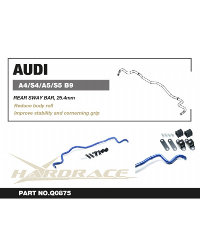 HARDRACE AUDI A4/S4/RS4/A5/S5/RS5 B9 '16- REAR SWAY BAR : KYP PERFORMANCE HOUSE