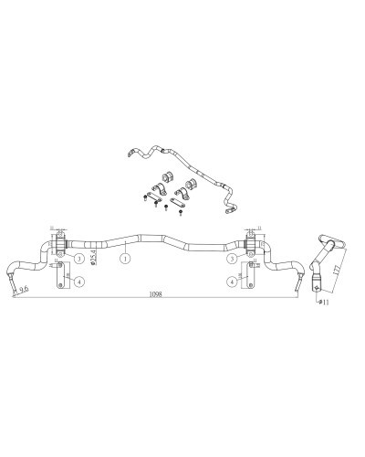 HARDRACE AUDI A4/S4/RS4/A5/S5/RS5 B9 '16- REAR SWAY BAR : KYP PERFORMANCE HOUSE