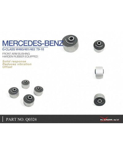 HARDRACE FRONT ARM BUSHING (OFFSET)MERCEDES, G-CLASS, W460/461 1979-90, W463 90-18 : KYP PERFORMANCE HOUSE