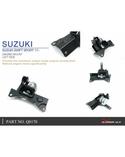 HARDRACE HARDENED ENGINE MOUNT SUZUKI, SWIFT, ZC33 17-PRESENT : KYP PERFORMANCE HOUSE