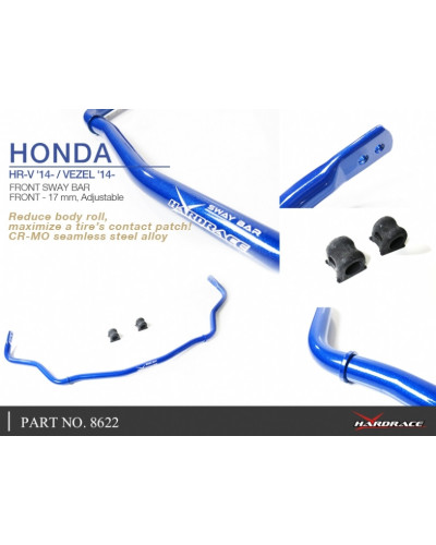 HARDRACE FRONT SWAY BAR (28MM) HONDA, HRV, 14-PRESENT : KYP PERFORMANCE HOUSE