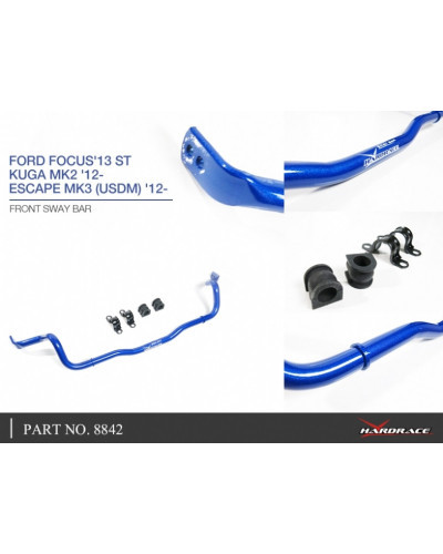 HARDRACE ADJUSTABLE FRONT SWAY BAR (28MM) ESCAPE, FOCUS, KUGA, MK2 12-, MK3, MK3 12-PRESENT : KYP PERFORMANCE HOUSE