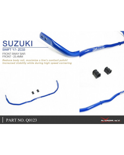 HARDRACE FRONT SWAY BAR 25.4MM SUZUKI, BALENO, SWIFT, 15-PRESENT, ZC33 17-PRESENT : KYP PERFORMANCE HOUSE