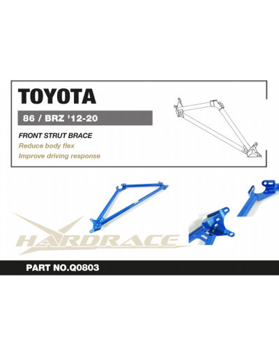 HARDRACE FRONT STRUT BRACE TOYOTA 86 SUBARU BRZ 12-20 ZN6 ZC6 : KYP PERFORMANCE HOUSE |FAST SHIPPING JDM CAR PARTS UPGRADE AUSTR