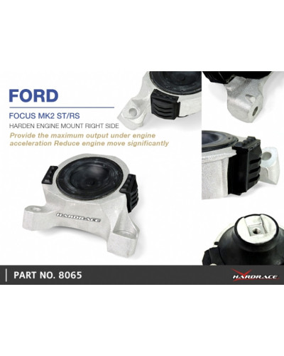 HARDRACE HARDENED ENGINE MOUNT, RH 2.5L FOCUS XR5, MK2 : KYP PERFORMANCE HOUSE