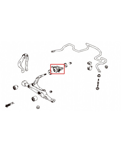 HARDRACE FRONT COMPLIANCE BUSHING HONDA, CIVIC, INTEGRA, DC2 94-01, EG, EH, EJ1/2 : KYP PERFORMANCE HOUSE