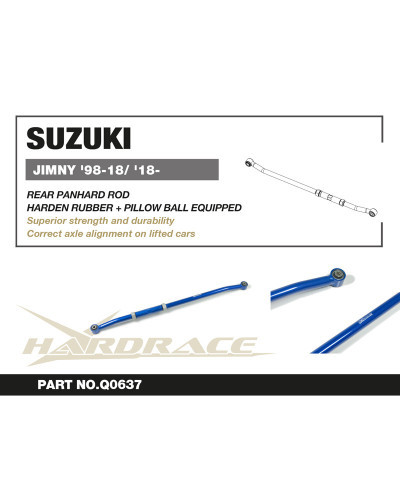 HARDRACE SUZUKI JIMNY '98-18/ '18- REAR PANHARD ROD V2 : KYP PERFORMANCE HOUSE