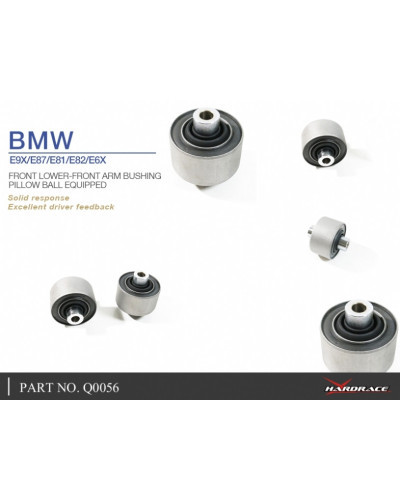 HARDRACE FRONT LOWER-FRONT ARM BUSHING BMW, 1 SERIES, 3 SERIES, 5/6 SERIES , Z4, E60/E61, E63/E64, E89, E8X, E9X : KYP PERFORMAN