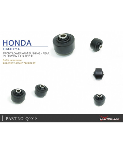 HARDRACE FRONT LOWER ARM BUSHING REAR HONDA, CITY, JAZZ/FIT, GK3/4/5/6, GM6 14-PRESENT : KYP PERFORMANCE HOUSE