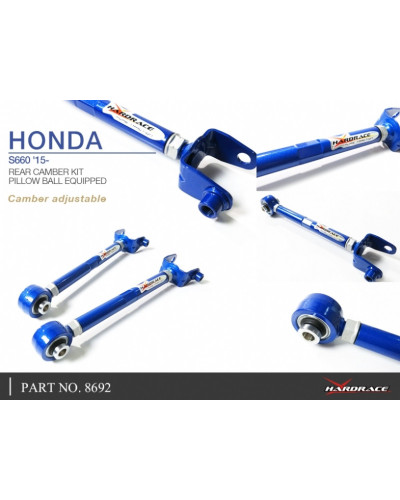 HARDRACE REAR CAMBER KIT HONDA, S660, JW5 15-PRESENT : KYP PERFORMANCE HOUSE