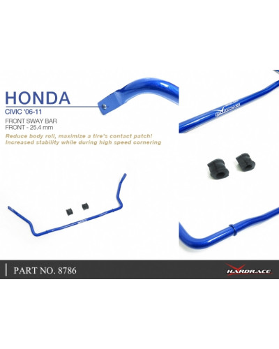 HARDRACE FRONT SWAY BAR HONDA, CIVIC, FD : KYP PERFORMANCE HOUSE