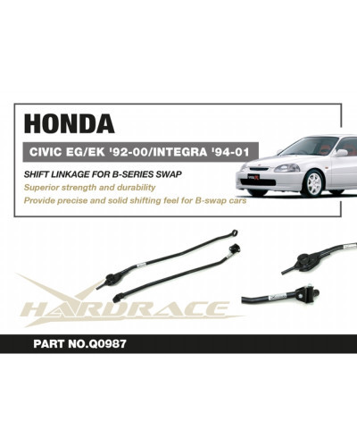 HARDRACE B SERIES VTEC SHIFT LINKAGE HONDA CIVIC EG/EK '92-00, INTEGRA '94-01  : KYP PERFORMANCE HOUSE