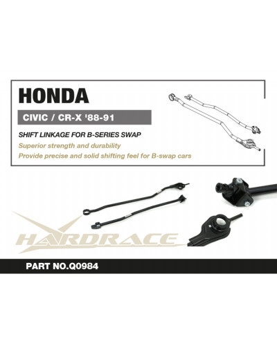 HARDRACE B SERIES VTEC SHIFT LINKAGE HONDA CIVIC/CR-X EF ED '87-91  : KYP PERFORMANCE HOUSE