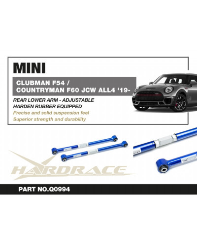 HARDRACE MINI CLUBMAN F54/ COUNTRYMAN F60 JCW ALL4 '19- BMW 2'S GC F44 M235IX / X2 F39 M35IX REAR LOWER ARM : KYP PERFORMANCE HO