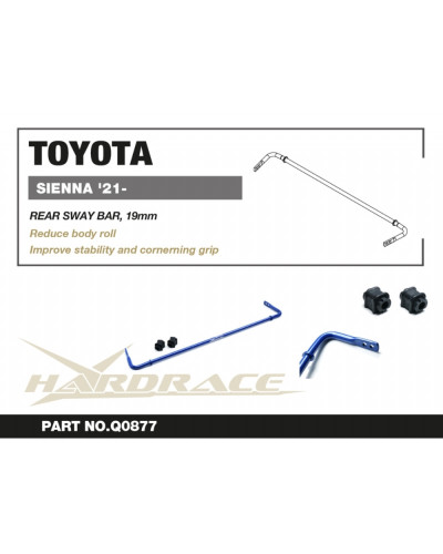 HARDRACE TOYOTA SIENNA '21- REAR SWAY BAR : KYP PERFORMANCE HOUSE