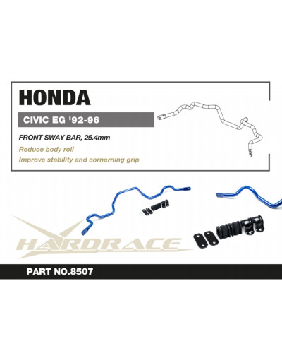 HARDRACE FRONT SWAY BAR HONDA, CIVIC, INTEGRA, DC2 94-01, EG 92-95 : KYP PERFORMANCE HOUSE