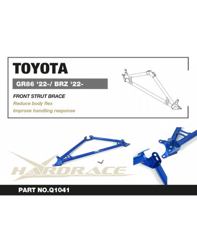 HARDRACE TOYOTA GR86/SUBARU BRZ '22- 3 POINT FRONT STRUT BRACE : KYP PERFORMANCE HOUSE