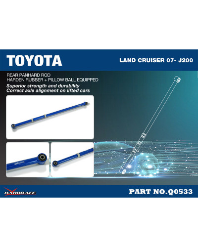 HARDRACE REAR PANHARD ROD TOYOTA LAND CRUISER LEXUS LX 07- : KYP PERFORMANCE HOUSE