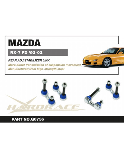 HARDRACE MAZDA RX-7 92-02 FD REAR ADJ. STABILIZER LINK : KYP PERFORMANCE HOUSE